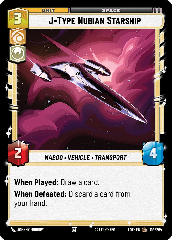J-Type Nubian Starship (194/264) (194/264) [Legends of the Force]