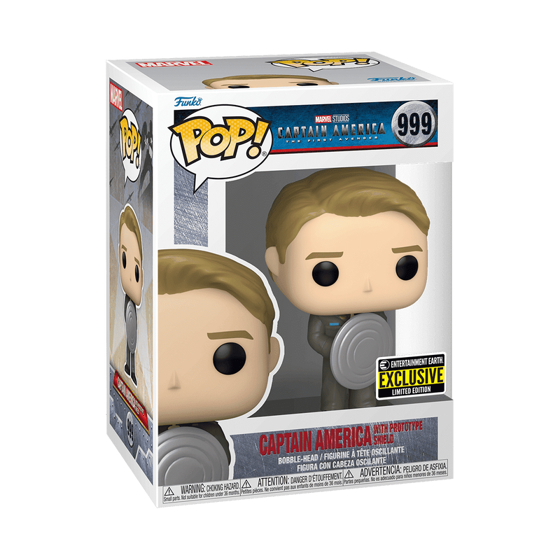 Funko Pop!: Marvel Studios Entertainment Earth Exclusive - Captain America With Prototype Shield (999)