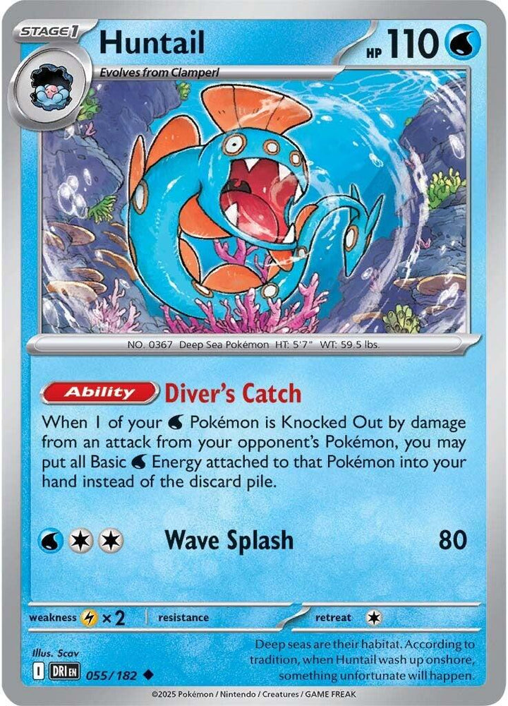 Huntail (055/182) [Scarlet & Violet: Destined Rivals]