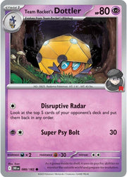 Team Rocket's Dottler (088/182) [Scarlet & Violet: Destined Rivals]