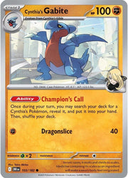 Cynthia's Gabite (103/182) [Scarlet & Violet: Destined Rivals]