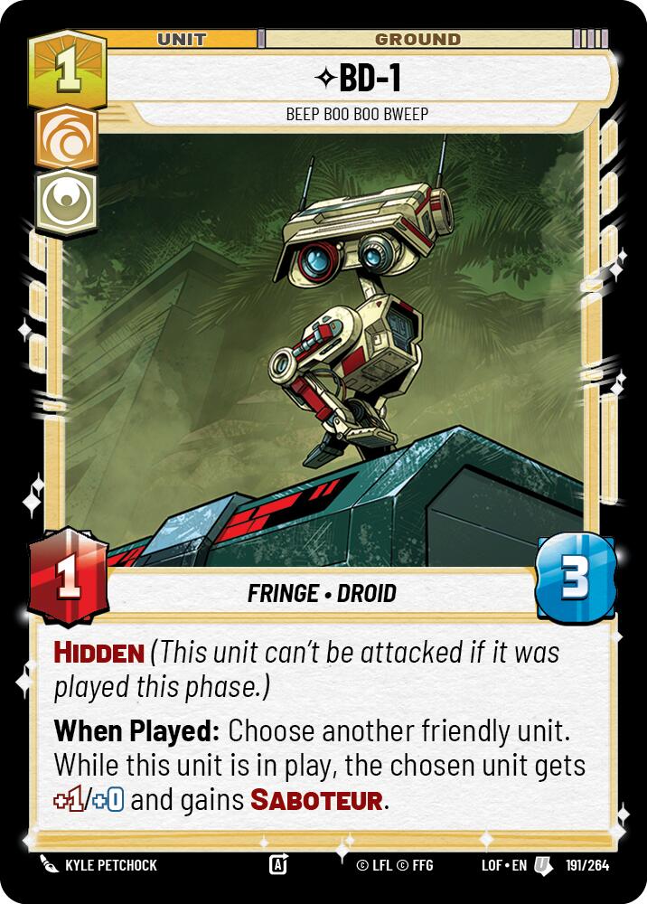 BD-1 - Beep Boo Boo Bweep (191/264) (191/264) [Legends of the Force]