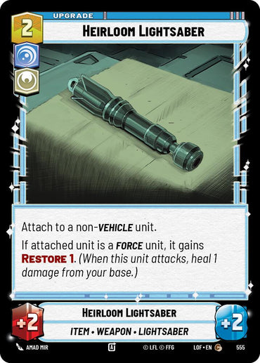 Heirloom Lightsaber (555) (Foil) (555) [Legends of the Force]