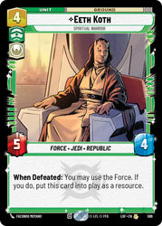 Eeth Koth - Spiritual Warrior (599) (Foil) (599) [Legends of the Force]