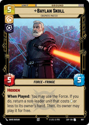 Baylan Skoll - Enigmatic Master (687) (Foil) (687) [Legends of the Force]