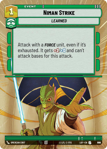 Niman Strike (864) (Hyperspace Foil) (864) [Legends of the Force]