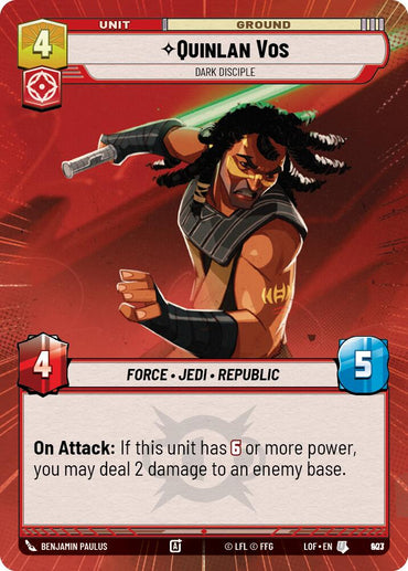 Quinlan Vos - Dark Disciple (903) (Hyperspace Foil) (903) [Legends of the Force]