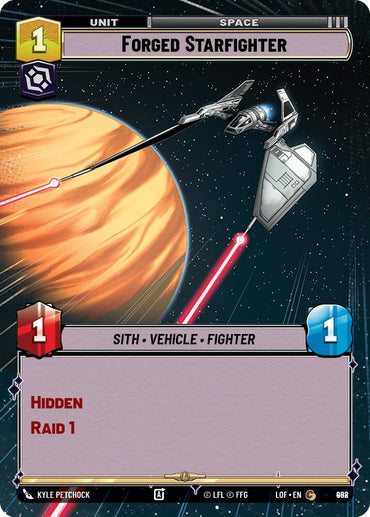 Forged Starfighter (968) (Hyperspace Foil) (968) [Legends of the Force]