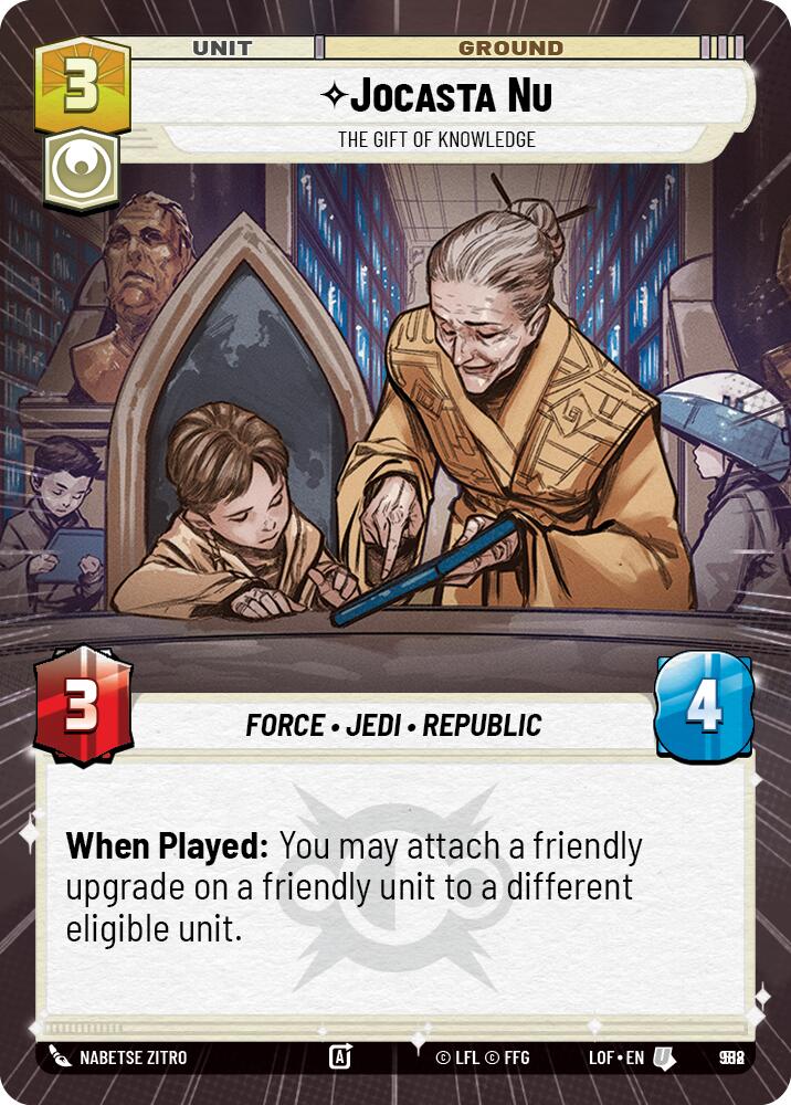 Jocasta Nu - The Gift of Knowledge (988) (Hyperspace Foil) (988) [Legends of the Force]