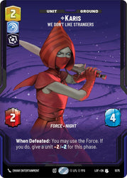 Karis - We Don't Like Strangers (1075) (Prestige Foil) (1075) [Legends of the Force]