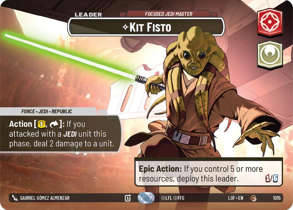 Kit Fisto - Focused Jedi Master (1015) (Showcase) (1015) [Legends of the Force]