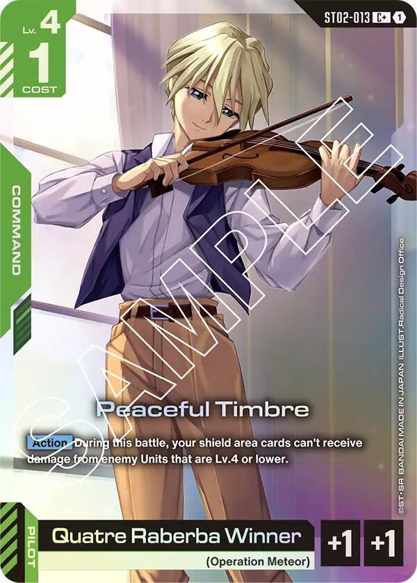 Peaceful Timbre (C+) (ST02-013) [Starter Deck 02: Wings of Advance]
