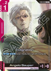 Indignation (C+) (ST03-012) [Starter Deck 03: Zeon's Rush]