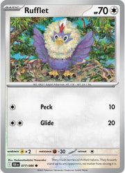 Rufflet (077/086) (Reverse Holo) [Scarlet & Violet: Black Bolt]