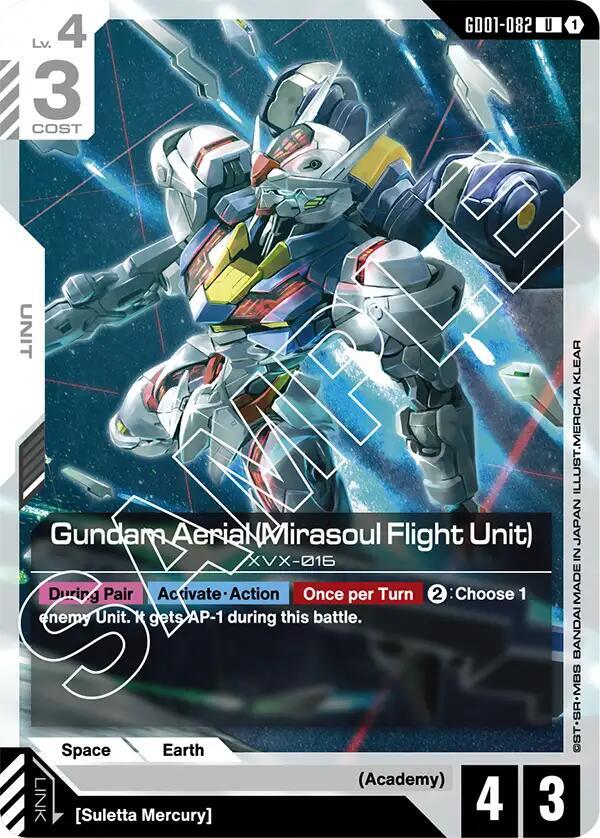 Gundam Aerial (Mirasoul Flight Unit) (GD01-082) [Newtype Rising]