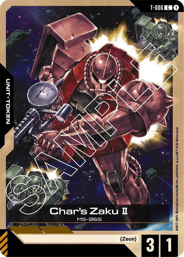 Char's Zaku II (T-006) Token (T-006) [Newtype Rising]