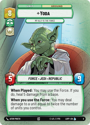 Yoda - My Ally is the Force (6) (6) [Organized Play Promos]