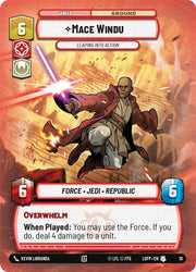 Mace Windu - Leaping into Action (10) (10) [Organized Play Promos]