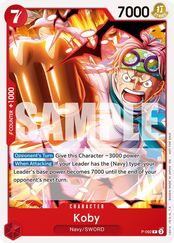 Koby (OP12 Release Event) [One Piece Promotion Cards]