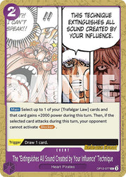 The "Extinguishes All Sound Created by Your Influence" Technique [Legacy of the Master Release Event Cards]