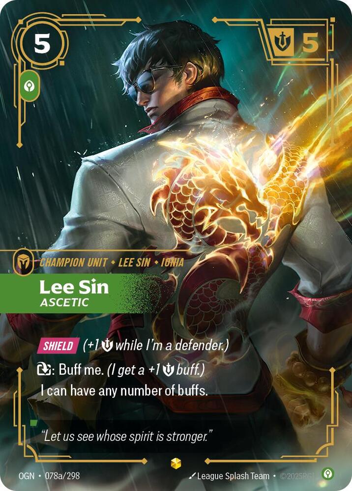 Lee Sin, Ascetic (Alternate Art) (078a/298) [Origins]