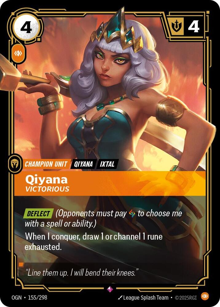 Qiyana, Victorious (155/298) [Origins]