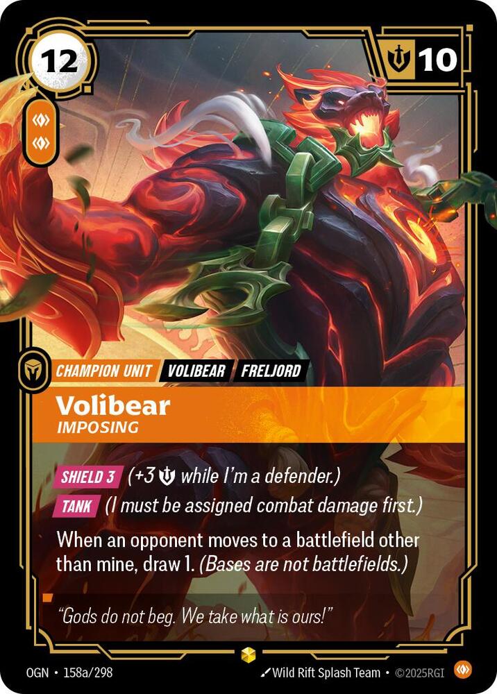 Volibear, Imposing (Alternate Art) (158a/298) [Origins]