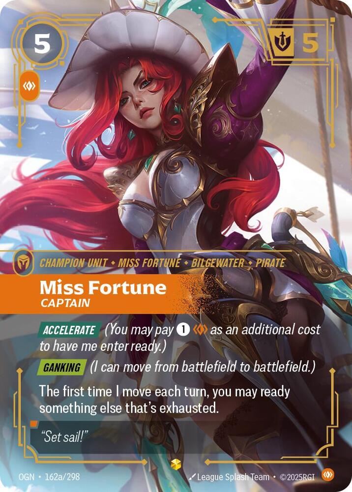 Miss Fortune, Captain (Alternate Art) (162a/298) [Origins]