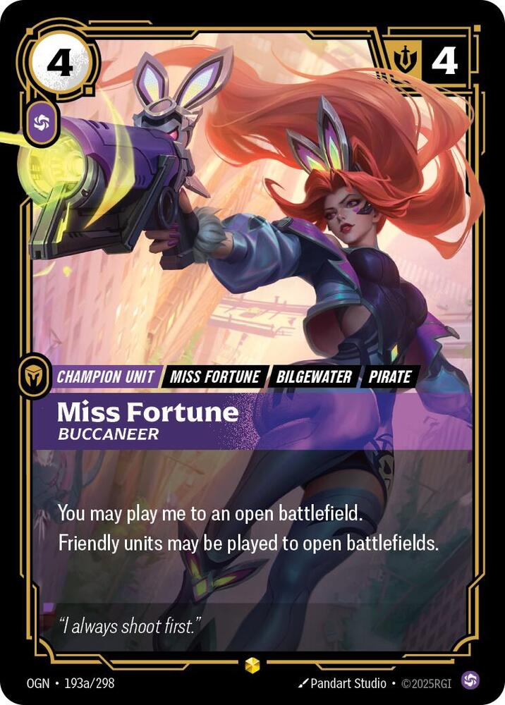 Miss Fortune, Buccaneer (Alternate Art) (193a/298) [Origins]