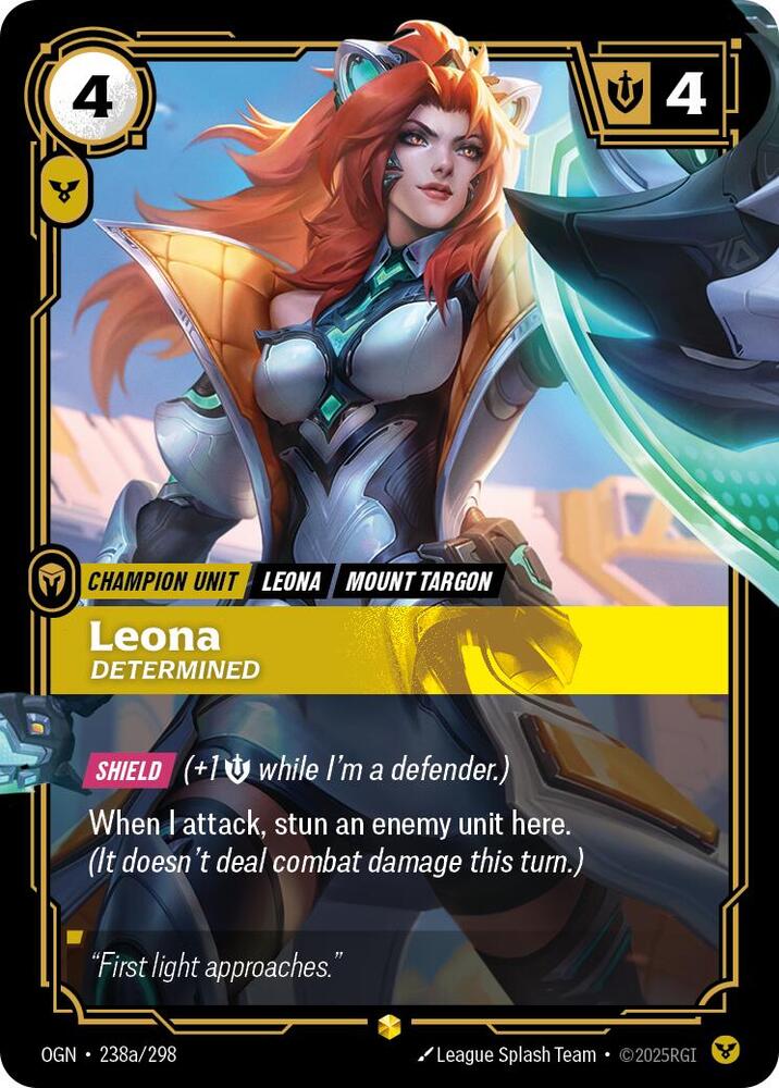 Leona, Determined (Alternate Art) (238a/298) [Origins]