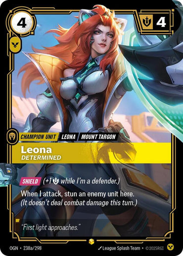 Leona, Determined (Alternate Art) (238a/298) [Origins]