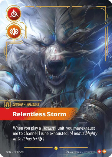 Volibear, Relentless Storm (Overnumbered) (300/298) [Origins]