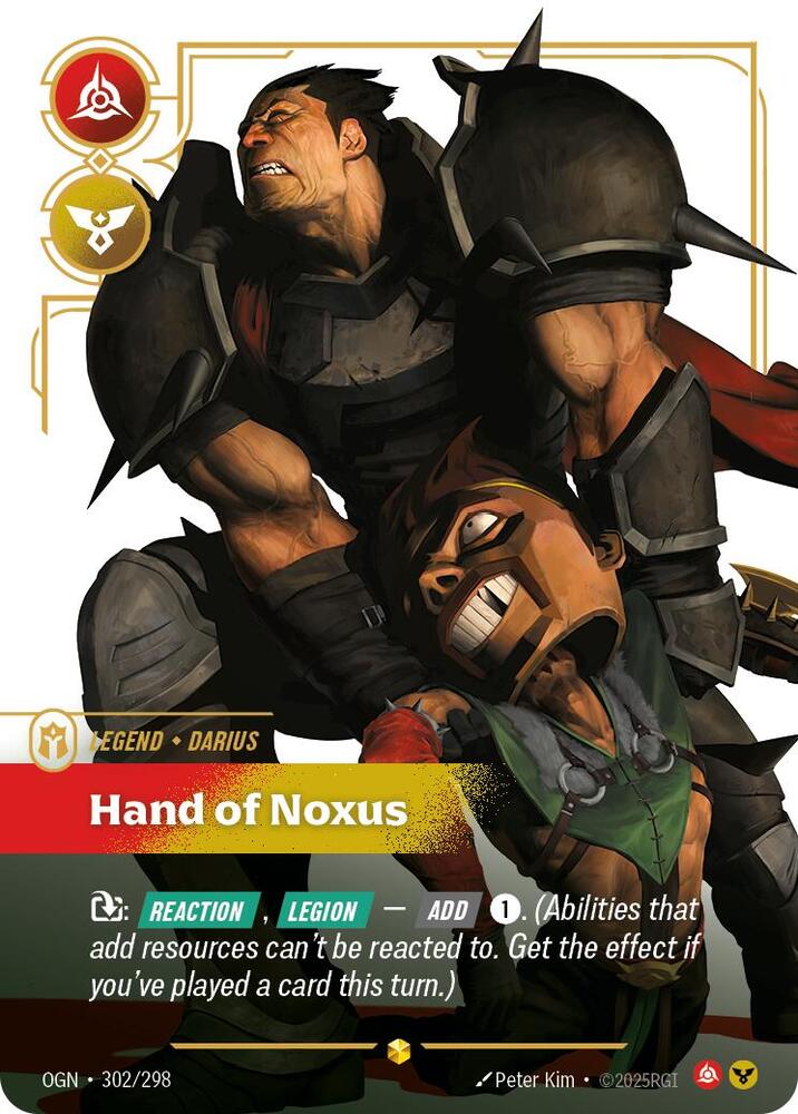 Darius, Hand of Noxus (Overnumbered) (302/298) [Origins]