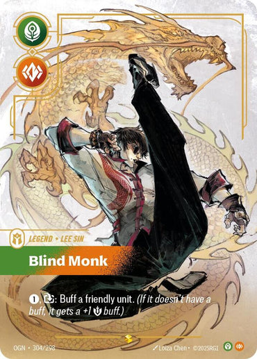 Lee Sin, Blind Monk (Overnumbered) (304/298) [Origins]
