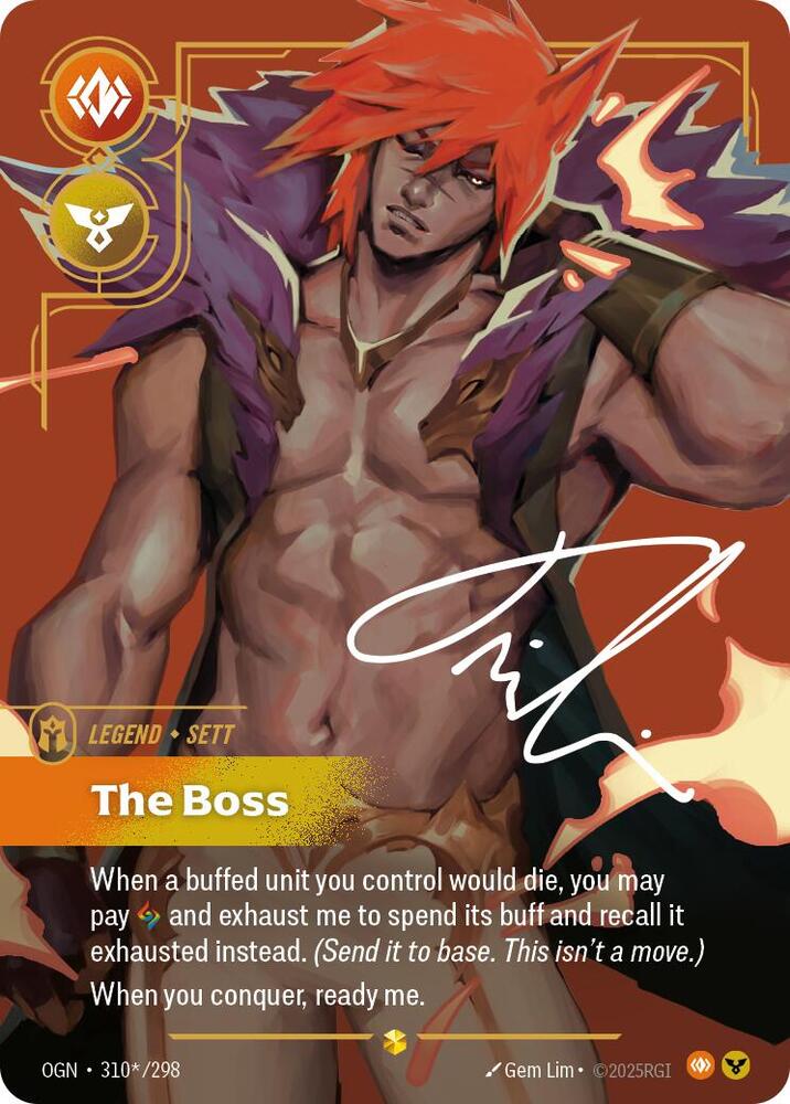 Sett, The Boss (Signature) (310*/298) [Origins]
