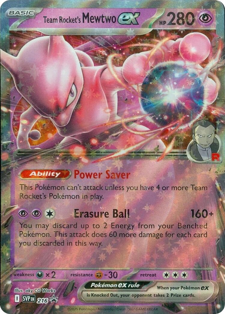 Team Rocket's Mewtwo ex (216) [Scarlet & Violet: Black Star Promos]
