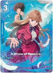 A Show of Resolve (U+) (Premium Accessory Set - Mobile Suit Gundam Wing) (GD01-100) [Gundam Promotional Cards]