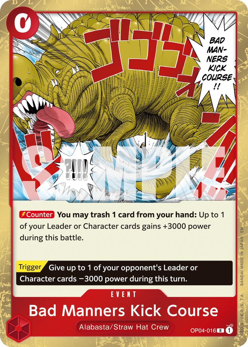 Bad Manners Kick Course (Reprint) [Premium Booster -The Best- Vol. 2]