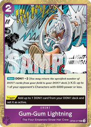 Gum-Gum Lightning (Pirate Foil) [Premium Booster -The Best- Vol. 2]