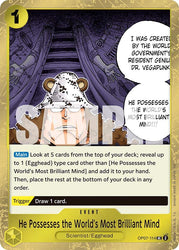 He Possesses the World's Most Brilliant Mind (Pirate Foil) [Premium Booster -The Best- Vol. 2]