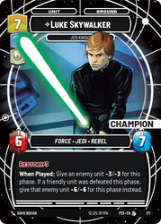 Luke Skywalker - Jedi Knight (Champion) (175) (175) [Sector and Regional Promos: Season 1]