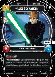 Luke Skywalker - Jedi Knight (Top 8) (178) (178) [Sector and Regional Promos: Season 1]