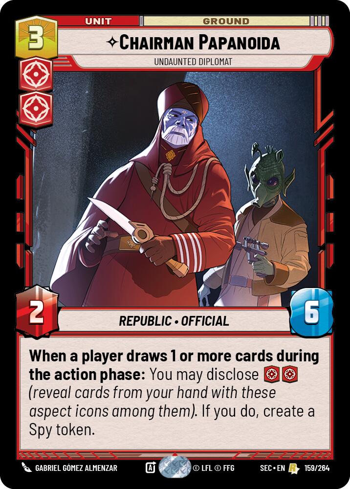 Chairman Papanoida - Undaunted Diplomat (159/264) (159/264) [Secrets of Power]