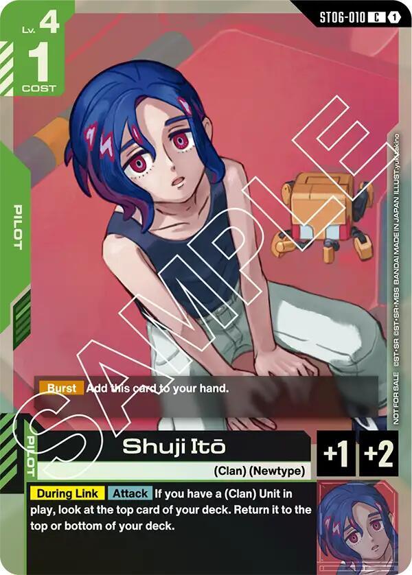 Shuji Ito (Store Tournament Participant Pack 02) (ST06-010) [Gundam Promotional Cards]