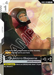 Quattro Bajeena (Store Tournament Participant Pack 02) (GD02-098) [Gundam Promotional Cards]