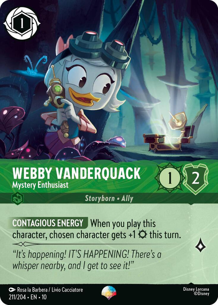 Webby Vanderquack - Mystery Enthusiast (Epic) (211/204) [Whispers in the Well]