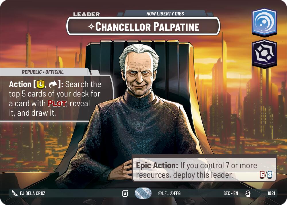 Chancellor Palpatine - How Liberty Dies (Showcase) (1021) (1021) [Secrets of Power]
