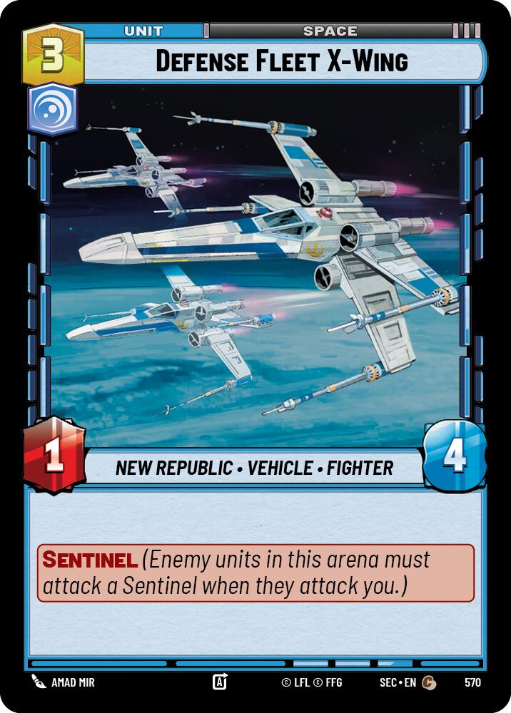 Defense Fleet X-Wing (570) (Foil) (570) [Secrets of Power]