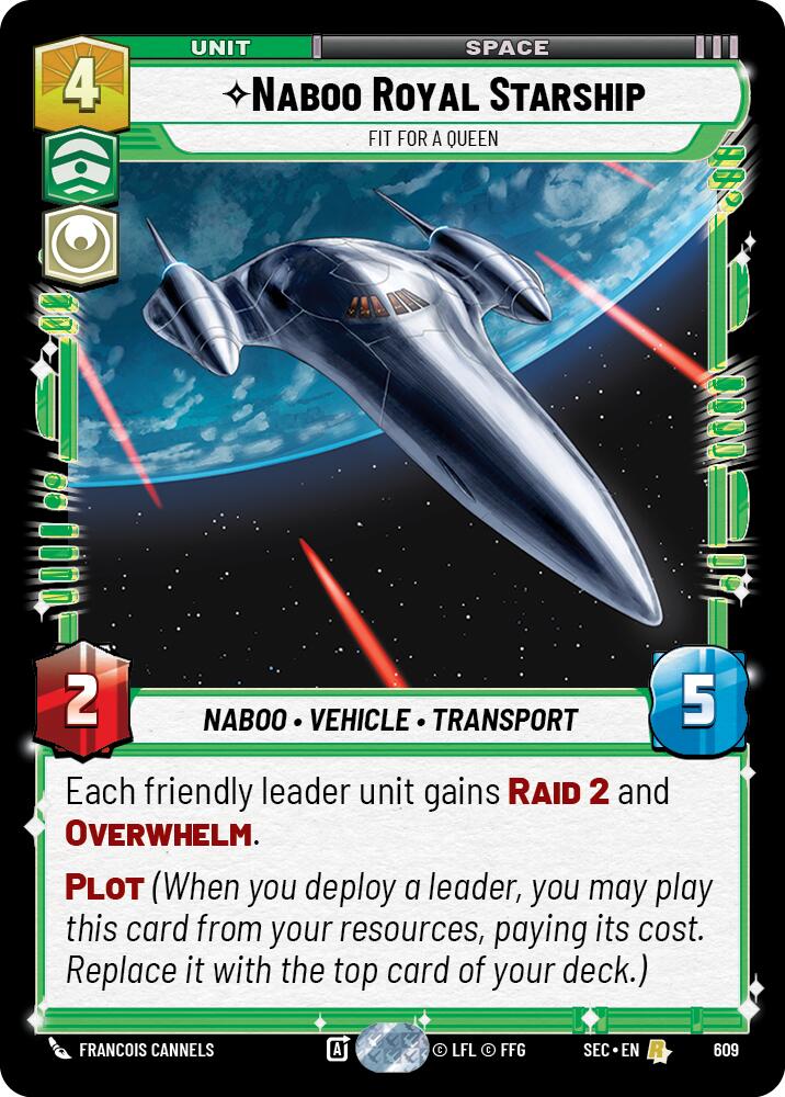 Naboo Royal Starship - Fit For A Queen (Foil) (609) (609) [Secrets of Power]