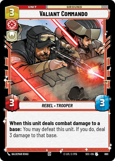 Valiant Commando (660) (Foil) (660) [Secrets of Power]